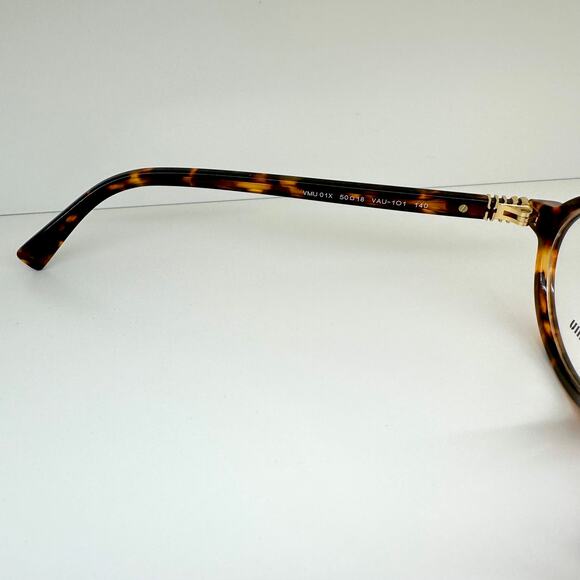 NEW MIU MIU Womens Eyeglasses Brown Oval Full Rim Frames 50-18mm Rx-able Womens - Picture 4 of 7